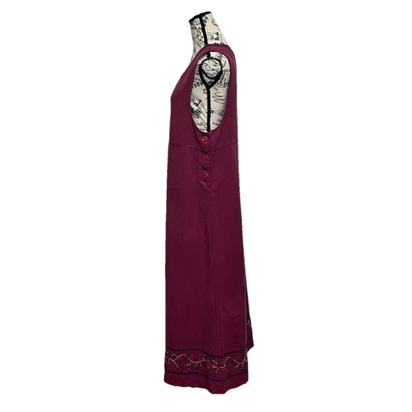 Vintage Y2k Amy K Su Purple Maxi Dress Teacher Grammacore Hippie Boho Artsy M - Picture 3 of 11